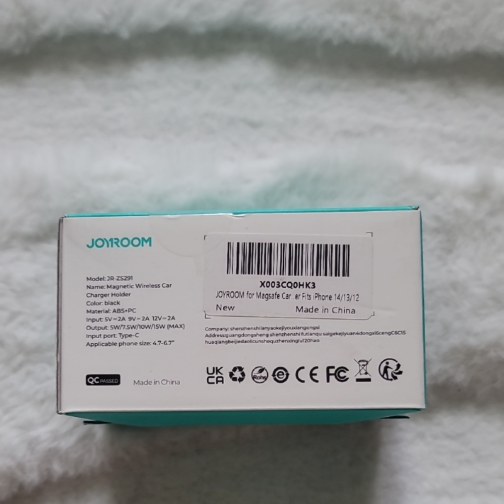 Joyroom Black Magnetic Magsafe Wireless Car Charger